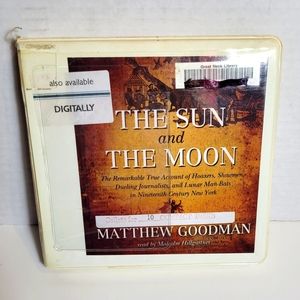 The Sun and The Moon by Matthew Goodman Non-fiction Audiobook on CDs Ex-Library